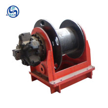 Ready stock single rope lifting 80KN 8Ton hydraulic winch marine hydraulic winch